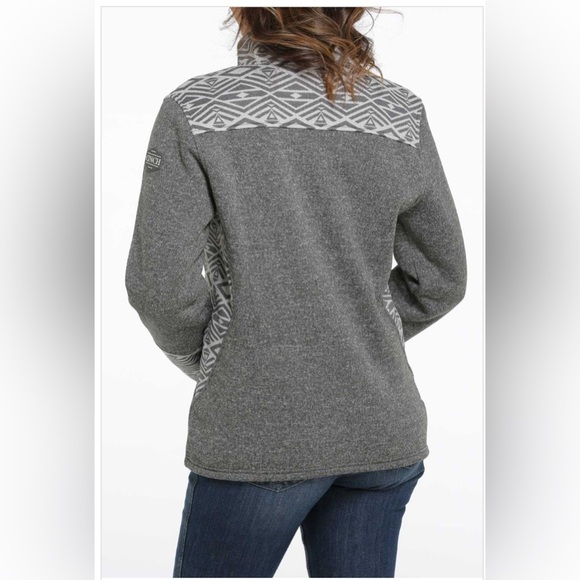 Cinch Women's Sweater Knit Jacket Heather Charcoal Size M - Picture 3 of 14